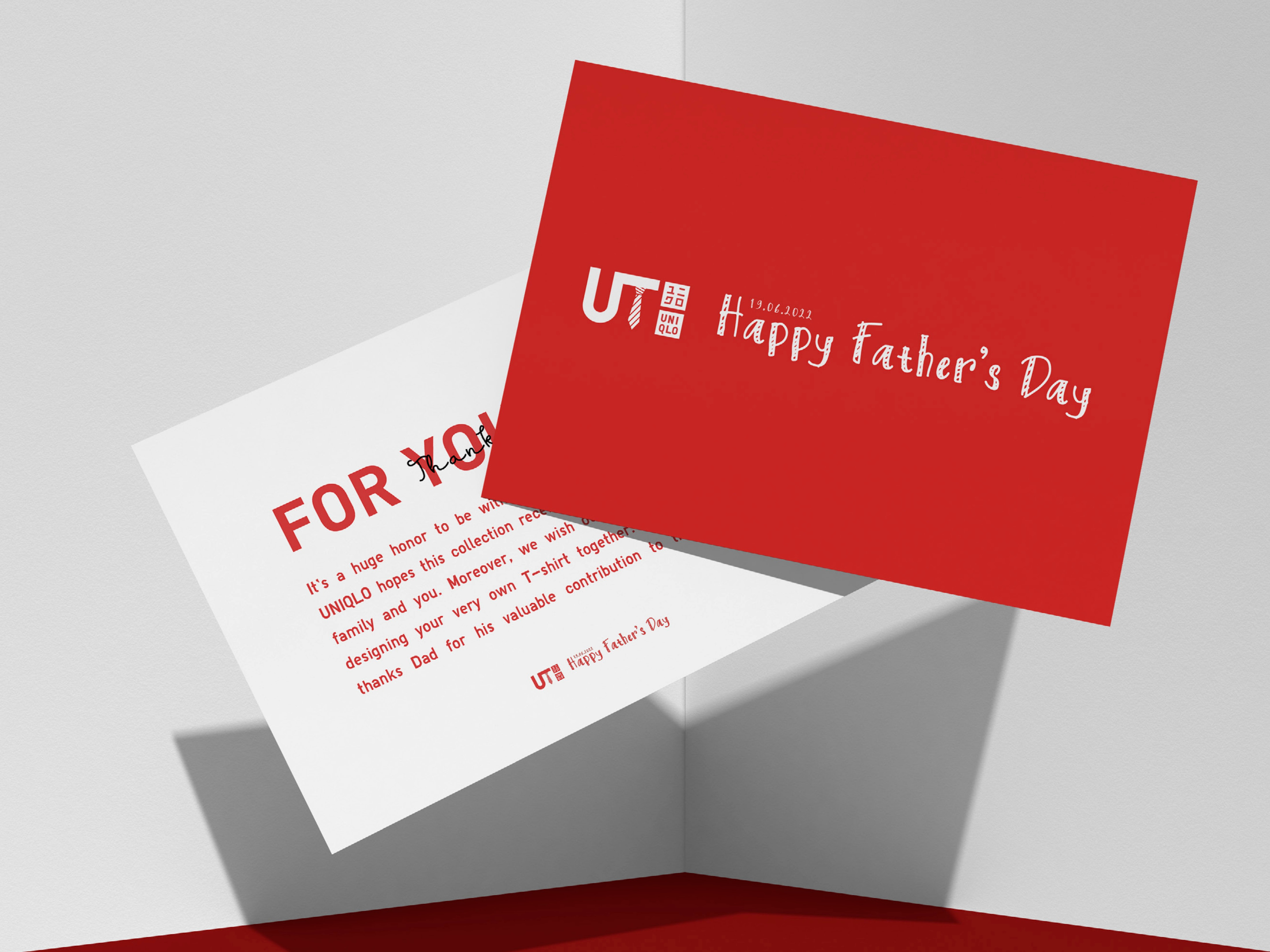 Uniqlo happy father's day campaign letters